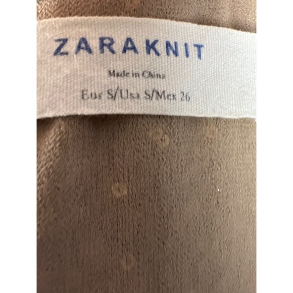 Zara Knit Sparkly Gold Pullover Sweater - Picture 9 of 9